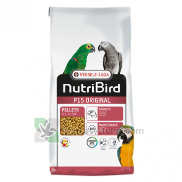 NutriBird P15 Original 10kg (equilibrato cibo manutenzione completo per pappagalli)
