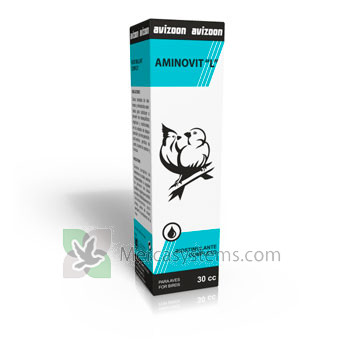 Avizoon Aminovit L liquido 30ml, (vitamine e aminoacidi). Per Uccelli 