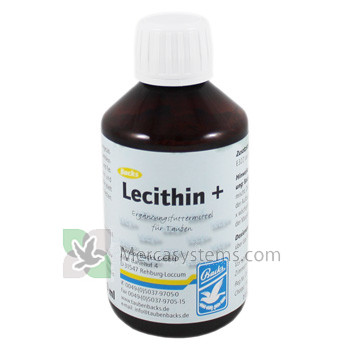 Backs Lecitina + 250 ml, (lecitina di liquido). Per Piccioni
