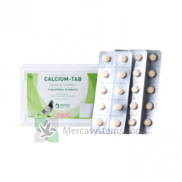 Pantex Calcium Tab (pasticche di calcio concentrato). Per i piccioni 