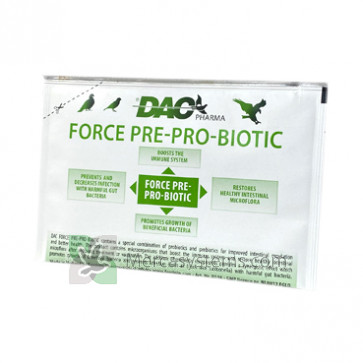 DAC Force Pre-Pro-Biotic 10 gr, (probiotici + prebiotici). Per piccioni e uccelli