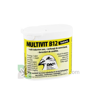 DAC Multivit B12 50 compresse (Multivitaminici con B12 supplementare). Per i Piccioni Viaggiatori. 