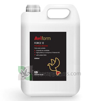 Aviform Force 12 + DMG 2500 ml, (super energético). Para palomas de competición