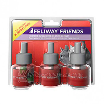 Ceva Feliway Friends Economy Pack (3 Refills) Per ridurre la tensione e il conflitto tra i gatti domestici.