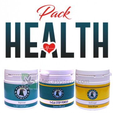 Pigeon Vitality Health Pack (3 prodotti), protezione naturale al 100% per gli uccelli