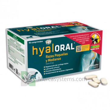 Pharmadiet Hyaloral 90 compresse (riduce l'infiammazione) per cani piccoli e medi 