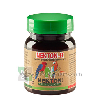 Nekton R 35gr (cantaxantina pigmento arricchito con vitamine, minerali e oligoelementi). Per gli uccelli rossi