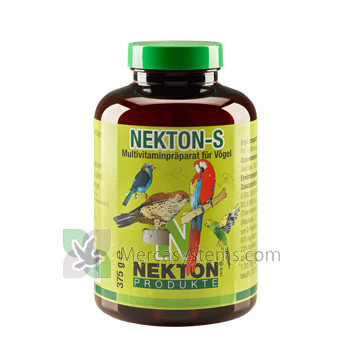 Nekton S 330gr, (vitamine, minerali e aminoacidi). Per gli uccelli in gabbia