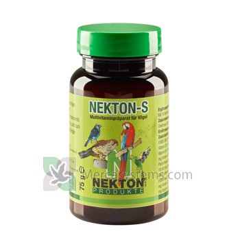 Nekton S 75gr, (vitamine, minerali e aminoacidi). Per gli uccelli in gabbia