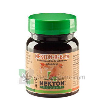 Nekton R-Beta 35gr, Migliora Colore Rosso negli Uccelli, (beta-carotene pigmento arricchito con vitamine, minerali e oligoelementi)