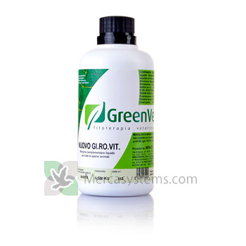GreenVet Nuovo GI.RO.VIT 500ml, (migliora la qualità del piumaggio)