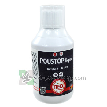 The Red Animals Poustop Liquid 250ml (Protezione e buon odore della pelle contro i parassiti esterni) Per i piccioni