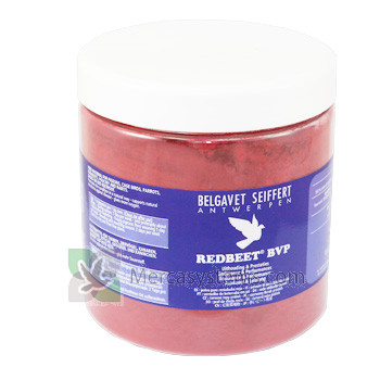 BelgaVet RedBeet 400 gr, (100% naturale a base di polvere di barbabietola rossa). Piccioni, uccelli e gli uccelli domestici