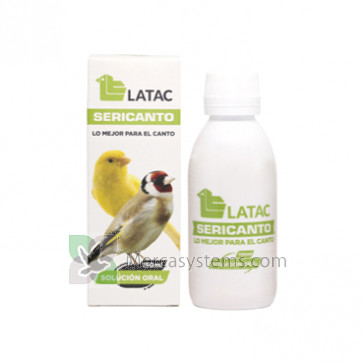 Latac Sericanto 150ml (Vitamine e aminoacidi che migliorano la qualità del canto). Per gli uccelli