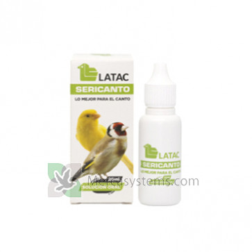 Latac Sericanto 20ml (Vitamine e aminoacidi che migliorano la qualità del canto). Per gli uccelli