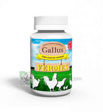 Gallus Vermes 250 gr (100% naturale che elimina i parassiti intestinali più). Per il pollame