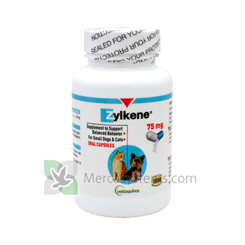 Vetoquinol Zelkene 75mg 30 comprimidos, (tranquilizante natural para Perros y Gatos)