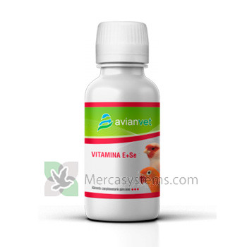 Avianvet Vitamina E + SE 100ml, (Vitamina E arricchita con Selenio per l'allevamento)